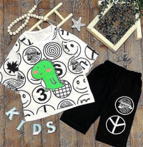 ست تیشرت شلوارک دایناسور