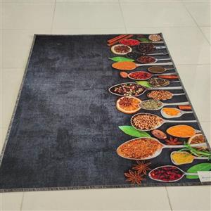 فرشینه  آشپزخانه طرح قاشق  و ادویه جات و بستنی،1/5× 1