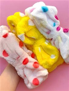 هدبند حوله ای خالخالی