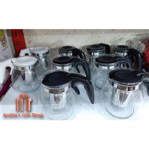 قوری پیرکس ساخت درجه یک چین(P.R.C) رنگ مشکی و سفید