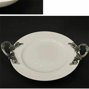 شیرینی خوری گرد دسته و پایه پیوتر 