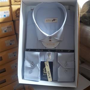 پیراهن مردانه جعبه ای آبی آسمانی