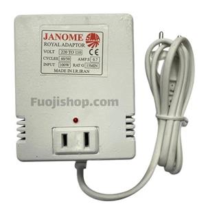 ترانس تبدیل 220به 110 ژانومه 100  وات مخصوص بخاری ژاپنی و چرخ خیاطی همراه با 