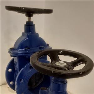 شیر فلکه کشویی زبانه لاستیکی شیرود سایز 6 اینچ (150 میلی متر)