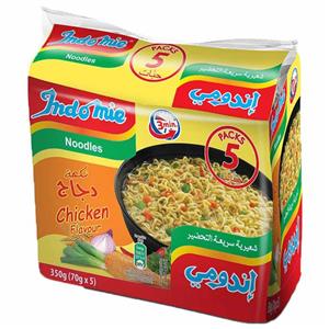 نودل اندومی اصلی عربی  مرغ(دجاج)5عدد80گرمیindomie