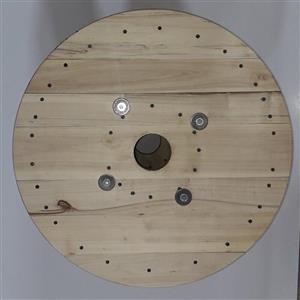 قرقره کابل برق چوبی سایز  60 سانتی متر کاشان چوب