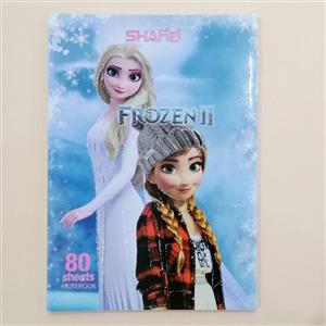 دفتر  نقاشی ته چسب ایرانی السا و آنا (80برگ، با کیفیت)