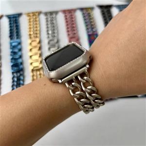 بند ساعت کارتیر  2 زنجیر  ضد حساسیت () بند اپلواج بند کارتیر  بند ساعت هوشمند