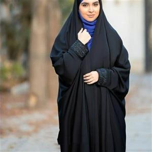 چادر مشکی دانشجویی ندا ابریشم درجه 1 ( و ضمانت شستشو)
