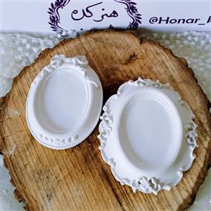 گیفت قاب  خام دانتل و پاپیونی