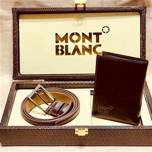 ست مردانه mont blanc کد 250 (چرم طبیعی)