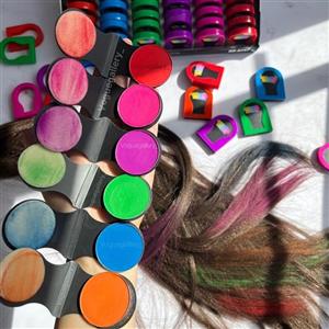 گچ مو رنگی تنوع رنگ بالا با کیفیت و ماندگاری خوب بدون نیاز به دردسر رنگ کردن مو مناسب مهمانی 