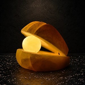 آباژور سنگ نمک  ( طرح صدف )