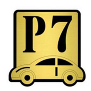 تابلو نشانگر کازیوه طرح پارکینگ شماره 7 کد P-BG 18