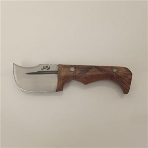 چاقو زنجان پوست کنی ابوالفضل دسته چوبی طرحدار  با کیفیت عالی