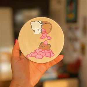 دیوارکوب سفالی فانتزی کادو ولنتاین کادو عاشقانه