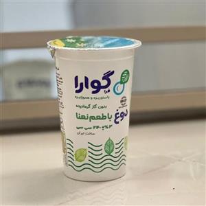 دوغ لیوانی گوارا با طعم نعنا تکنفره و نی دار