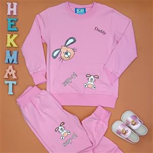 بلوز شلوار  دخترانه جیب دار