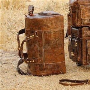 ساک مسافرتی و ورزشی  چرم طبیعی دست دوز