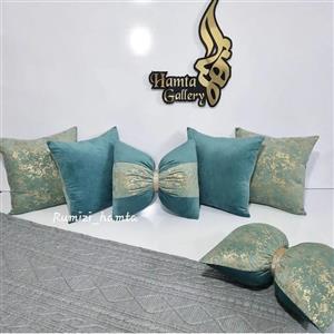 کوسن ترکیبی  مخمل طلاکوب
