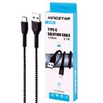 کابل تایپ سی فست شارژ KingStar K119C 2.1A 1.1m