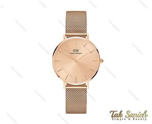 ساعت دنیل ولینگتون رزگلد زنانه بند حصیری Daniel-3910-L