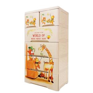 دراور ( فایل ) پلاستیکی 6 کشو طرح عروسکی