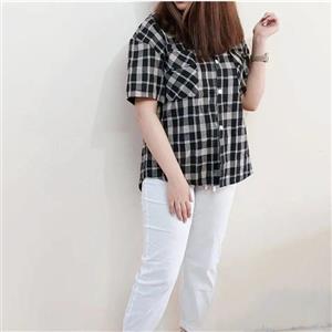 شومیز جلو دکمه زنانه