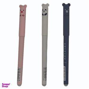 خودکار مدل پاک کن دار طرح حیوانات مجموعه 3 عددی