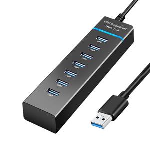 هاب 7 پورت USB 3.0 شارک مدل 307 کد TURBO SPEED