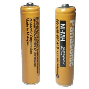 باتری تلفن بی سیم پاناسونیک مدل 65AAAB-630mAh بسته دو عددی