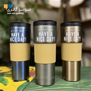 ماگ سفری مدل have a nice day گنجایش 0.5  لیتر