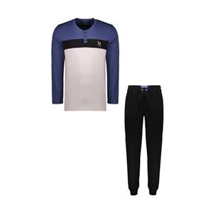 ست تی شرت آستین بلند و شلوار مردانه مولی جون مدل mj5-213-57 Moolijoon Long Sleeve T-Shirt And Pants Set For Men 