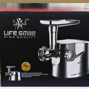 چرخگوشت لایف اسمایل LIFESMILE \nبدنه تمام استیل وچدن