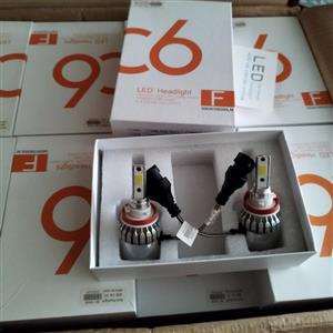 هدلایت خودرو پایه H11 رنگ سفید بسته دو عددی  h11