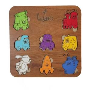بازی آموزشی مدل جورچین طرح وسایل نقلیه کد k_39