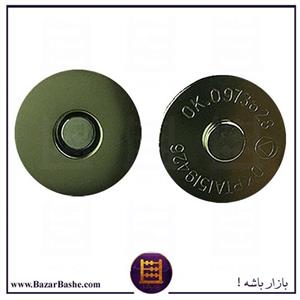 دکمه اهنربایی درشت رنگ نقره ای بسته 5 عددی