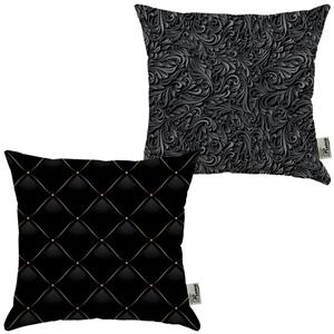 کوسن جفتی مخمل رنس مدل S22-10090-500 سایز  33x33 سانتی متر