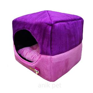 جای خواب سه کاره سگ و گربه صورتی بنفش