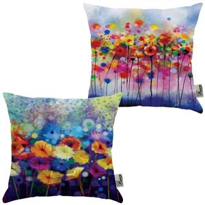 کوسن جفتی مخمل رنس مدل S22-10308-309 سایز  33x33 سانتی متر
