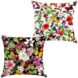 کوسن جفتی مخمل رنس مدل S21-10808-811 سایز  43x43 سانتی متر