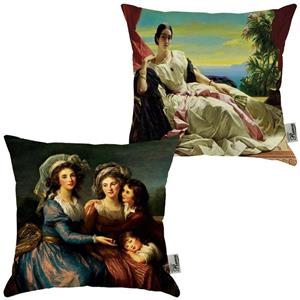 کوسن جفتی مخمل رنس مدل S21-10701-707 سایز  43x43 سانتی متر