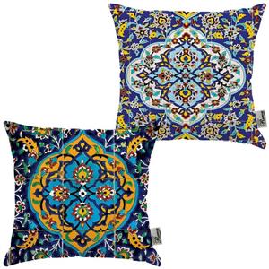 کوسن جفتی مخمل رنس مدل S22-10016-400 سایز  33x33 سانتی متر