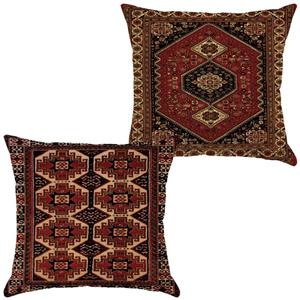 کوسن جفتی مخمل رنس مدل S22-10456-457 سایز  33x33 سانتی متر