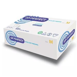 دستکش یکبار مصرف لاتکس بدون پودر اوپی پرفکت | Op-Perfect Latex\n\n