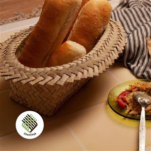 سبد حصیری نان لبه دار  (سبد میوه)