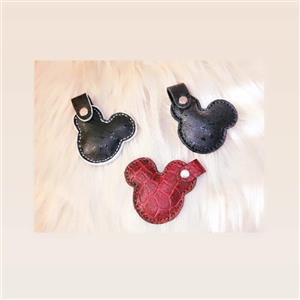 جاکلیدی چرمی طرح میکی موس(محصول سفارشی و دستساز )