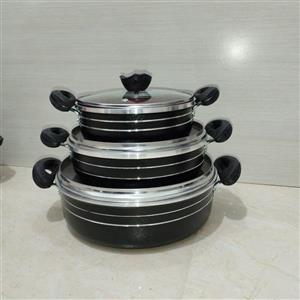 سرویس تابه 6 پارچه‌  گرانیت آجری برند VIP «اسکاپ» کیفیت عالی