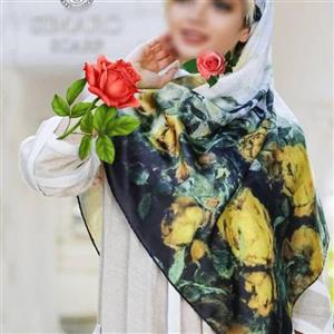 روسری ساتن ابریشم قواره 110