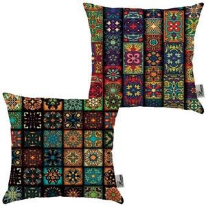 کوسن جفتی مخمل رنس مدل S21-10075-76 سایز  43x43 سانتی متر